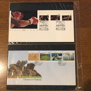 ＊初日カバー　＊First Day of Issue　＊STAMP BOOKLETS ＊オーストラリア　＊封筒4通セット　6