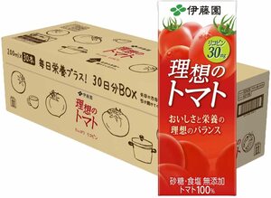 伊藤園 理想のトマト 30日分BOX (紙パック) 200ml ×30本