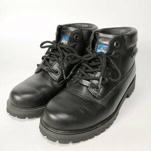 NAUTICA original leather Work boots 23.5. leather race up black black leather shoes TRACKER Tracker 40-7621 Nautica 