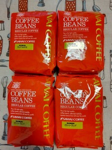 澤井珈琲 コーヒー豆 2種類　500g4袋　豆のまま