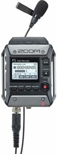 【未使用】ZOOM ズーム ピンマイク ラベリアマイクセット モノラル/ステレオ録音 軽量コンパクト フィールドレコーダー F1-LP