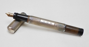万年筆　WATERMANS IDEAL manifold 42 シルバー 銀製　ホールマークあり　safetypen/回転にてペンをしまえます