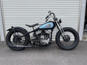 1942 WLA サイドバルブ ゼロエンジニアリング製作車両 ショベル リジット ハンバーガードラム xlh xlch パンヘッドUL ロードホッパー