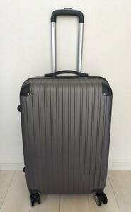 スーツケース キャリーバッグ キャリーケース 旅行バッグ トランク 大型 大容量 軽量 ブラック グレー 美品 旅行 ビジネス バッグ かばん