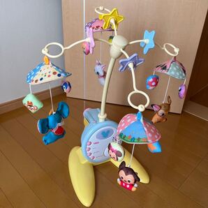 タカラトミー ディズニー キャラクターズ 折りたたみベビーベッドにも対応 やわらかガラガラメリーデラックスプラス