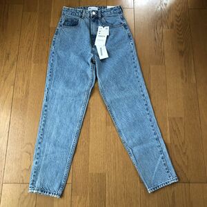 タグ付新品！ZARA ザラ　CLASSIC MOM FIT デニムパンツ 34