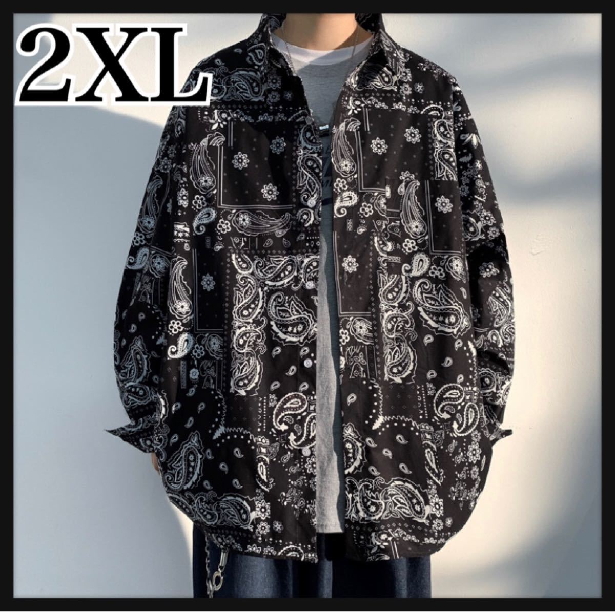 します example ペイズリー ナイロンパンツ 新品 L 7dFMD-m28857114805