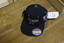 デッドストック品90SビンテージSTARTERスターターNHLホッケーDALLAS STARSダラススターズ6パネルキャップ黒緑アメカジストリート美品nt5989_画像1