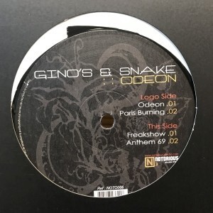 12inchレコード　GINO'S & SNAKE PLISSKEN / ODEON