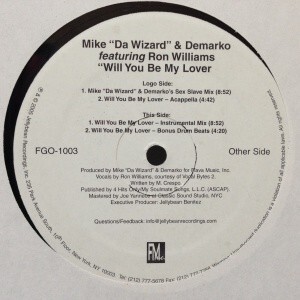 12inchレコード　MIKE DA WIZARD & DEMARKO / WILL YOU BE MY LOVER