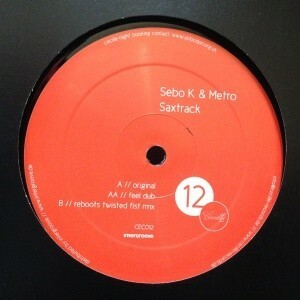 12inchレコード　SEBO K & METRO / SAXTRACK