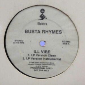 12inchレコード　BUSTA RHYMES / ILL VIBE feat. Q-TIP