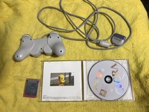 PlayStation （プレイステーション・ワン） PS1本体　＋　チョコボスタリオン（ゲームソフト）　＋　PSMEMORY（メモリーカード）_画像6