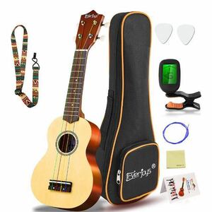  stylish Rainbow string soprano ukulele beginner kit ( soft case & tuner attaching )21 -inch 