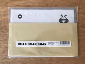 ■レターセット パンダ柄 HELLO HELLO HELLO レターペーパー10枚+封筒5枚 おしゃれかわいい パンダファンに 新品/未使用品 送料140円■