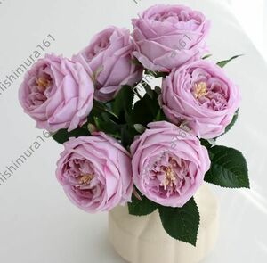  new goods 6 pcs set * bouquet * artificial flower * new goods *. natural flower * height approximately 25cm* purple 