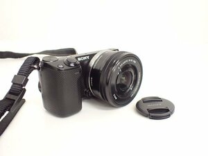 SONY NEX-5R ソニー ミラーレスデジタル一眼カメラ + レンズ E PZ 16-50mm F3.5-5.6 OSS (SELP1650) ◆ 67159-1