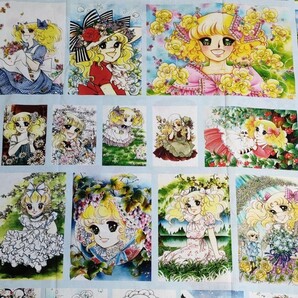 キャンディキャンディ パネルA 綿素材 シーチング生地 90×生地幅110cm