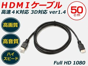 即決 HDMIケーブル 0.5m 3D対応 ver1.4 ハイスピード