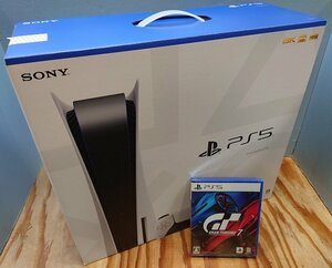 ■【未使用】SONY◆PS5 PlayStation 5(CFI-1100A01)本体 ディスクドライブ搭載モデル 軽量化タイプ プレステ5◆グランツーリスモ７同梱 -05