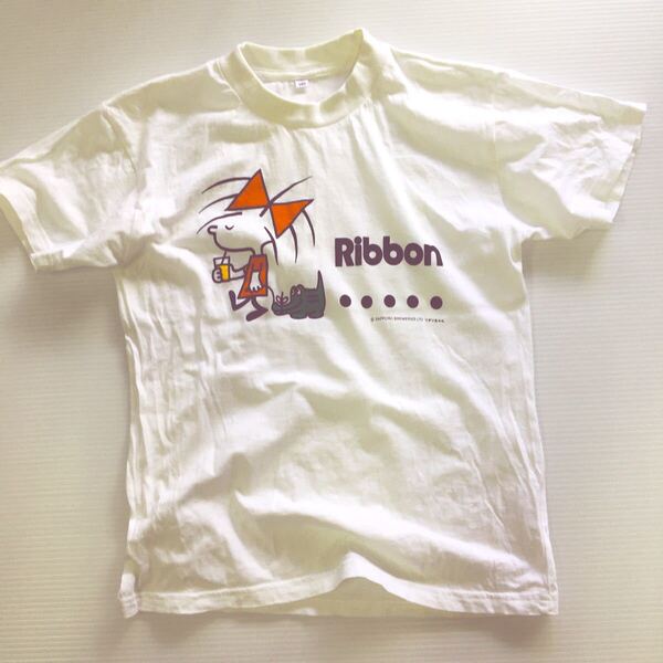 美品 レア Tシャツ 半袖 子供 キッズ kids リボンシトロン サッポロ リボンちゃん 白 140cm 半袖Tシャツ Tシャツ