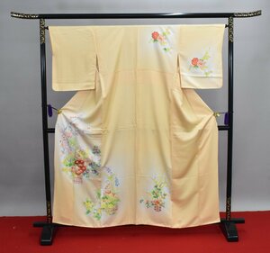 附下訪問着 披露宴 秋草文 梅 花 身丈153cm 裄丈65.5cm ★着物 パーティー t‐611