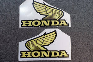 ◎ HONDA ユーロステッカー ウイング(大) 左右2枚セット 高耐久樹脂フィルム製 W90×H55 rcitys moto Gold Wing CBR モンキー