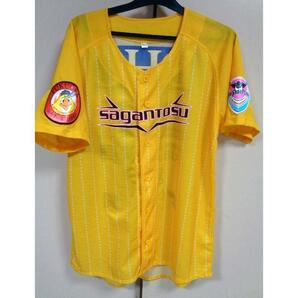2015黄◆(Lサイズ)◇福岡ソフトバンクホークスSoftbank Hawks『鷹の祭典』×Jリーグ・サガン鳥栖応援ユニフォーム☆プロ野球観戦◇