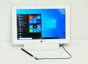 2560×1600解像度 防水タブレット ARROWS Tab Q584/K 4コア Atom Z3795 1.6GHz/ SSD 64GB/ RAM 4GB/ カメラ/ ペン、ドック付/ Win10