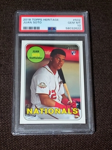 【土曜終了】PSA10 ルーキーカード ファン・ソト 2018 Topps Heritage Juan Soto