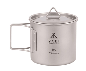 YAEI Enthusiast titanium кружка одиночный кружка крышка имеется 300ml ( место хранения сумка имеется )