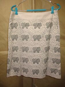 ミナペルホネン　mina perhonen　forest wing　刺繍　スカート　40