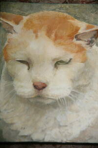 Art hand Auction 모리 스이쇼 ~ Sulky Cat, 인기 동물 화가 ~ 현대 미술, 그림, 오일 페인팅, 동물 그림