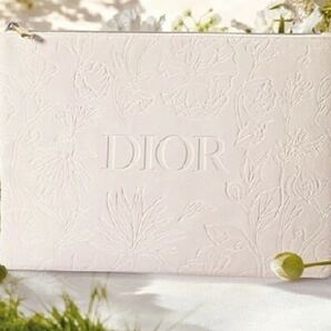 Dior クリスチャンディオール Christian Dior ノベルティ マザーズデイ ポーチ フラワーエンボス