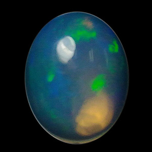 送料無料★≪特価品≫天然石 ウォーターオパール(Water opal) オーバルカボション 約 8x10mm