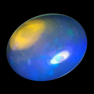 送料無料★≪特価品≫天然石 ウォーターオパール(Water opal) オーバルカボション 約 8x10mm