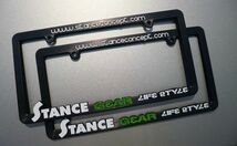 2 STANCEGEAR GREEN License Plate Frame fit US / JDM USDM Fatlace hellaflush STANCE BANZAISPORTSjdm illest_画像2