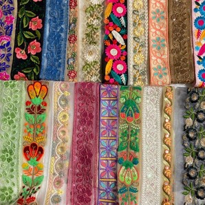インド刺繍リボンアソート 23本セット