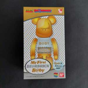 【新品未開封】MY FIRST BE@RBRICK B@BY Gold & Silver ver. 200％ 超合金 MEDICOM TOY メディコムトイ ベアブリック 金銀 千秋 KAWS