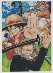 ＃クリア下敷き　ONE PIECE　ワンピース　ルフィ＆ゾロ＆ウソップ　改訂版