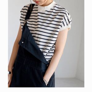 COEN コーエン ハイネックTシャツ リピT ボーダー