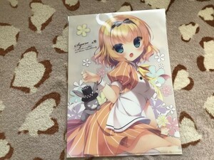 382クリアファイル　ご注文はうさぎですか? シャロ(ゆき恵) C89/Peach Candy　特典