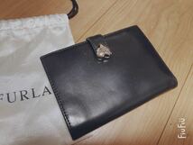 FURLA フルラ レザー 二つ折り財布 ウォレット レザー 革 ハート 美品_画像3