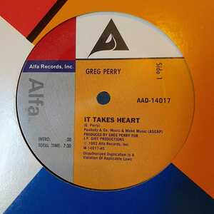 GREG PERRY / IT TAKES HEART /MODERN SOUL/BOOGIE FUNK 