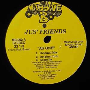 JUS' FRIENDS / AS ONE / ROBERT OWENS/THE LOFT/BOBBY KONDERS/90'S DEEP HOUSE/シカゴ/MASSIVE B/NU GROOVE