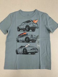 ■ＧＡＰ■新品■140■ギャップ■Ｔシャツ■オフロード四駆■スポーツカー　アメ車■サーフィン■サーフボード■青系■USA■3.2-2