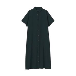 新品 無印良品 強撚さらっとポプリン半袖ワンピース