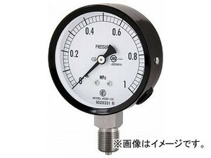 長野 普通形圧力計（A枠立形・φ75・G3/8B・0.0～10.00Mpa） AC20-133-10.0MP(4984480)