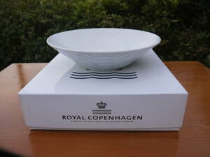 【A10903】未使用 ロイヤルコペンハーゲン/ROYAL COPENHAGEN◆WHITE FLUTED DEEP PLATE 24cm