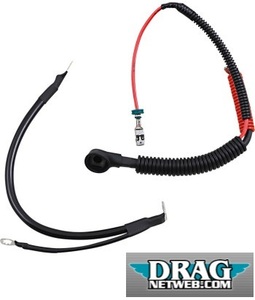 バッテリー ケーブル セット 2009-13 FLH/T DRAG SPECIALTIES 2113-0736 Black Battery Cable Set